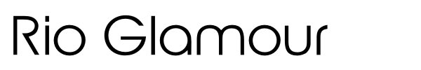 Rio Glamour font preview